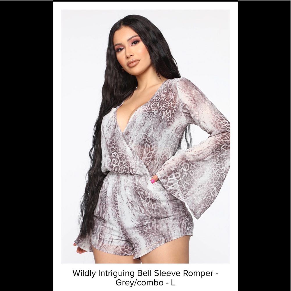 NEW snake print romper